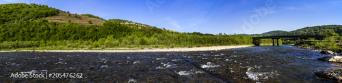 river Striy at the Carpathian mountains