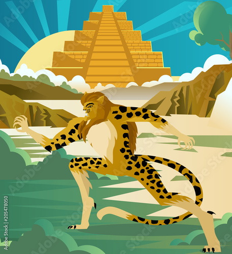 shaman creature jaguar man