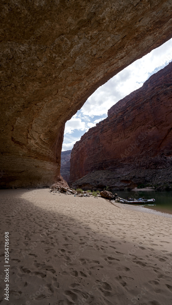 Redwall Cavern. To get real down and close to Grand Canyon you need to either raft on Colorado River or hike in it, ideally both.