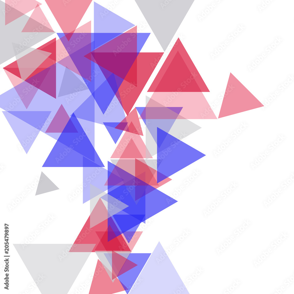 vector background with color triangles