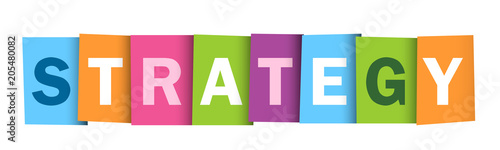 "STRATEGY" Vector Letters Banner