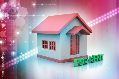 Real estate concept House for rent