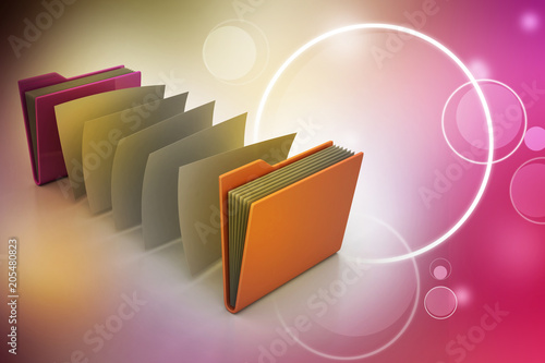 office folder with documents