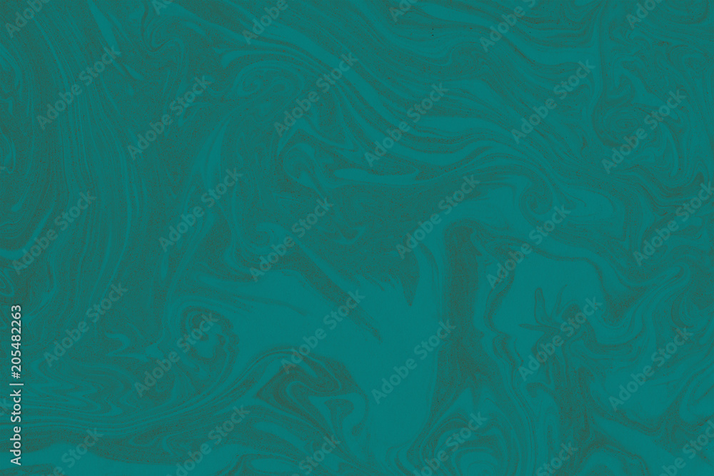 Suminagashi marble texture hand painted with teal ink. Digital paper 1451 performed in traditional japanese suminagashi floating ink technique. Majestic liquid abstract background. Suminagashi marble texture hand painted with teal ink. Digital paper 1451 performed in traditional japanese suminagashi floating ink technique. Majestic liquid abstract background.