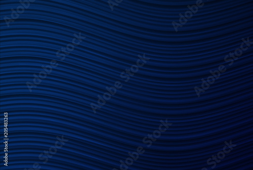 Blue wavy abstract background.