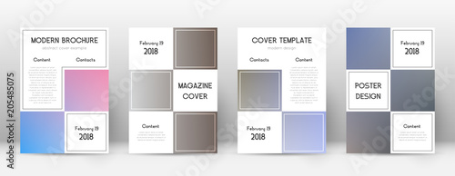 Flyer layout. Business cute template for Brochure, Annual Report, Magazine, Poster, Corporate Presentation, Portfolio, Flyer. Adorable color transition cover page.