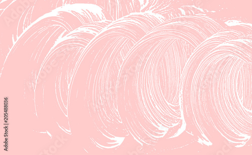 Natural soap texture. Adorable millenial pink foam trace background. Artistic delightful soap suds. Cleanliness, cleanness, purity concept. Vector illustration.