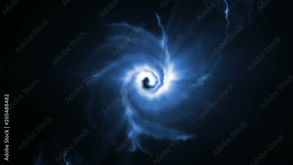 Twisted blue lights in a dark background Twisted blue lights in a dark background