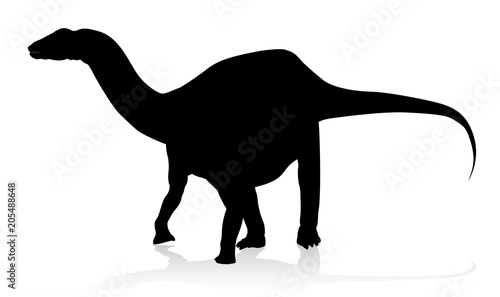 Diplodocus Dinosaur Silhouette