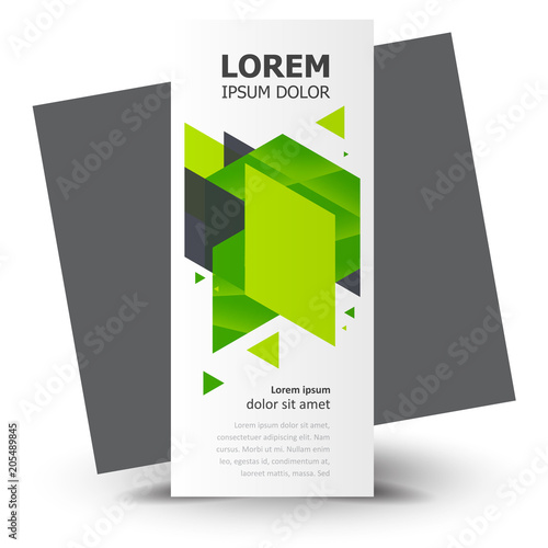 Roll up banner abstract green color