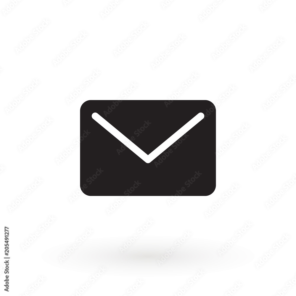 Envelope Mail icon, vector illustration. Flat design style. Envelope Mail icon, vector illustration. Flat design style.