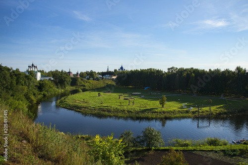Summer landscape in Suzdal, Russia