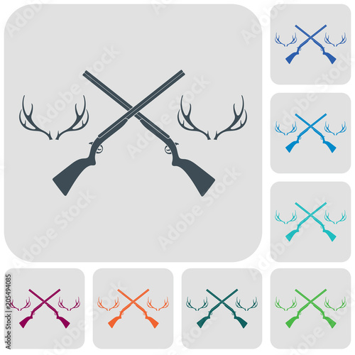 Hunting club logo icon