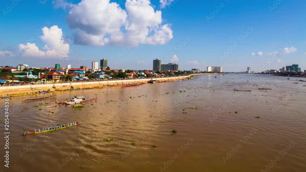 Cambodia water festival bon om touk boat racing in Phnom Penh Cambodia water festival bon om touk boat racing in Phnom Penh