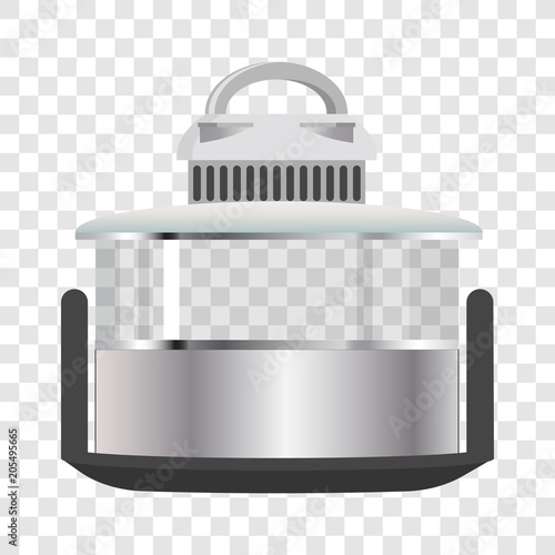 Silver Multicooker Banner Vector Illustration