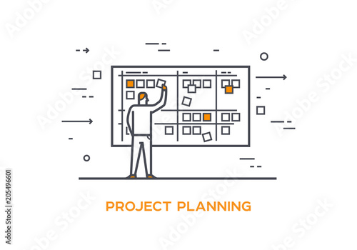 Icon illustration Business 01 Project planning
