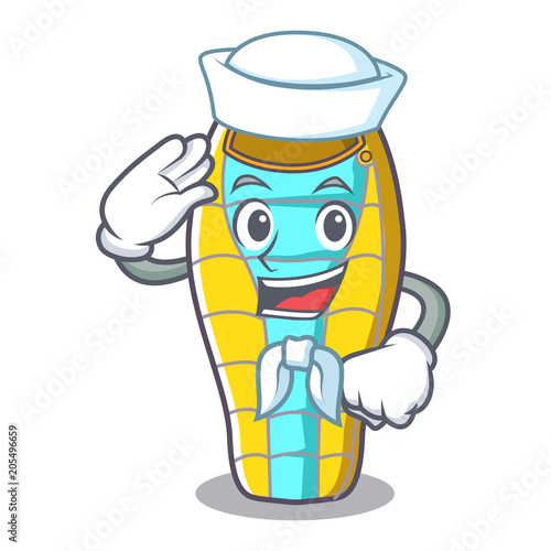 Sailor sleeping bad character cartoon