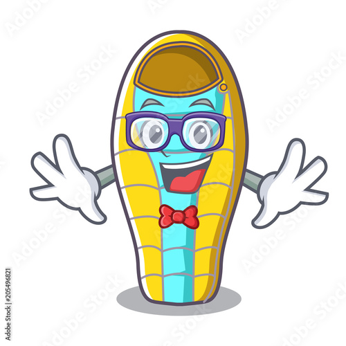 Geek sleeping bad character cartoon