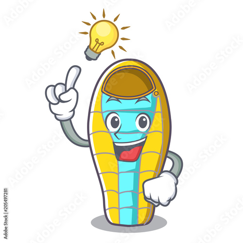 Have an idea sleeping bad mascot cartoon