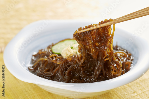 もずく(mozuku seaweed with vinegar) photo