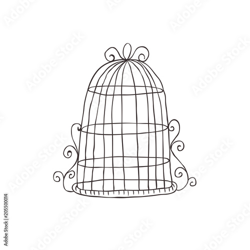 Vintage decorative birdcage.
