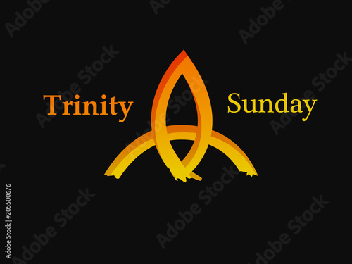 Illustration of Trinity Sunday background