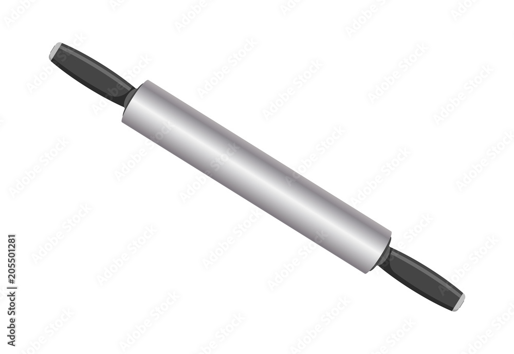 Layout of Rolling Pin Poster Vector Illustration Layout of Rolling Pin Poster Vector Illustration