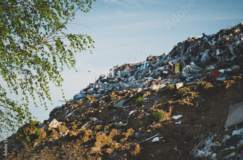 The landfill of industrial waste.