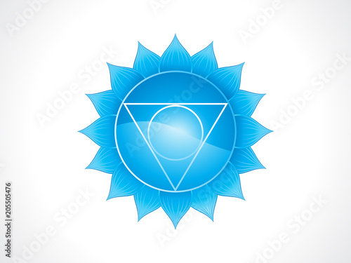 abstract artistic blue throat chakra