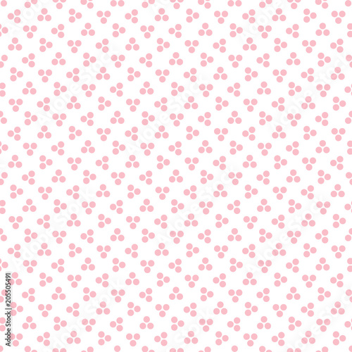 Retro Seamless 3-Dots Pattern Rose