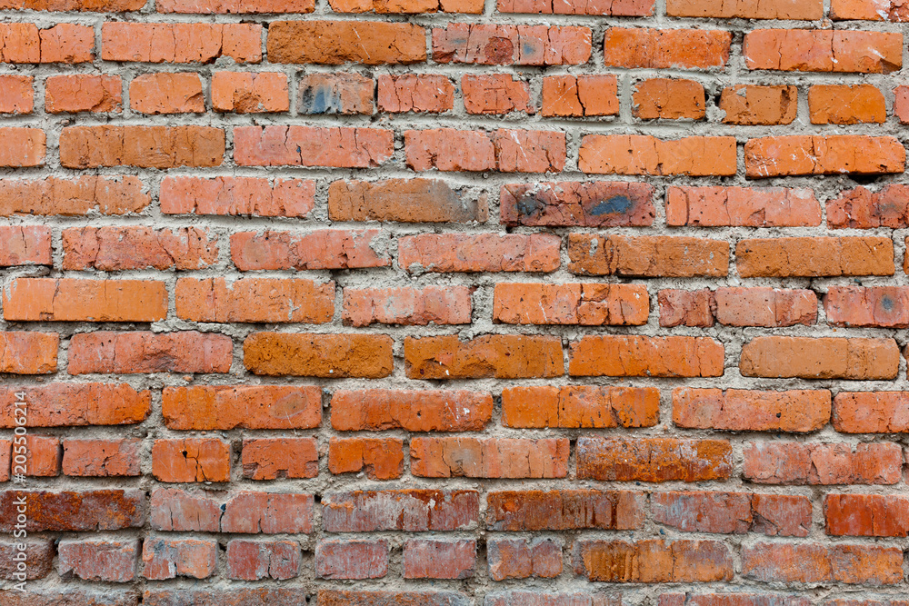 Old Red Brick Wall Texture Background Old Red Brick Wall Texture Background