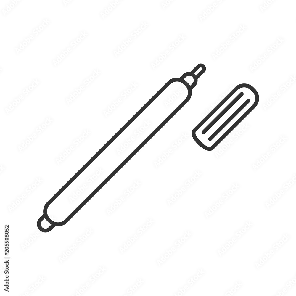 Marker pen linear icon Marker pen linear icon