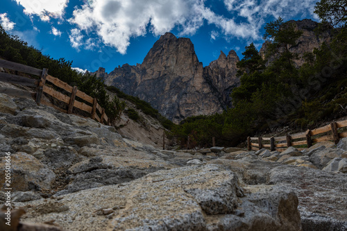 Dolomites mountains and lakes, north Italy