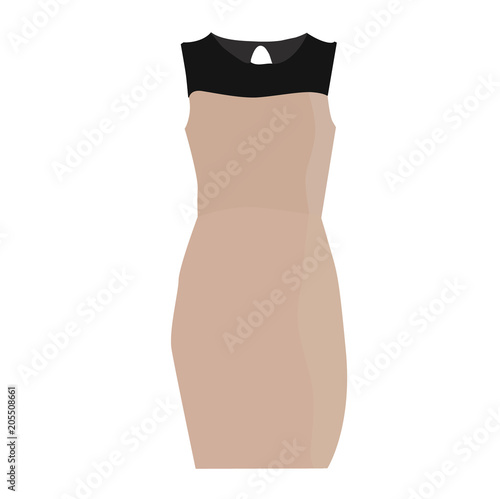 vector, isolated women dress