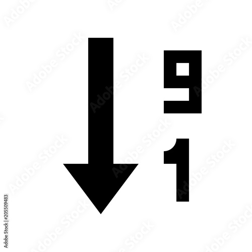 order by number descending
