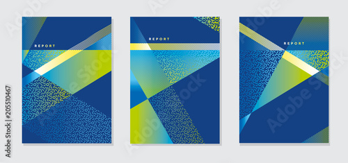 Concept modern blue and gre...