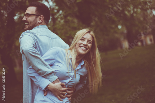 Couple in nature.