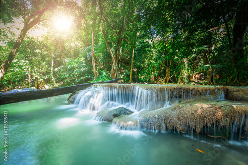 Beautiful waterfalls in Thailand. Thailand Tourism. © Thanaphat