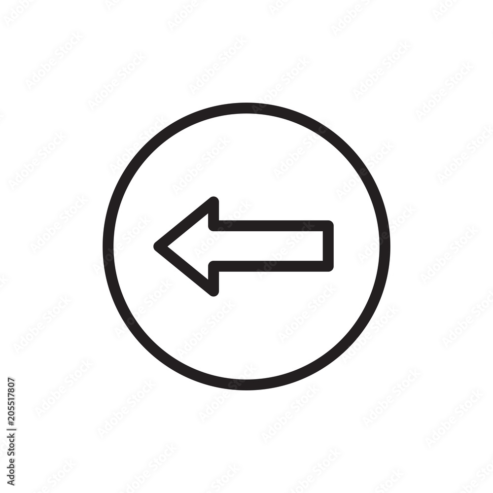 turn left sign, arrow left outline vector icon. Modern simple isolated sign. Pixel perfect vector illustration for logo, website, mobile app and other designs turn left sign, arrow left outline vector icon. Modern simple isolated sign. Pixel perfect vector illustration for logo, website, mobile app and other designs