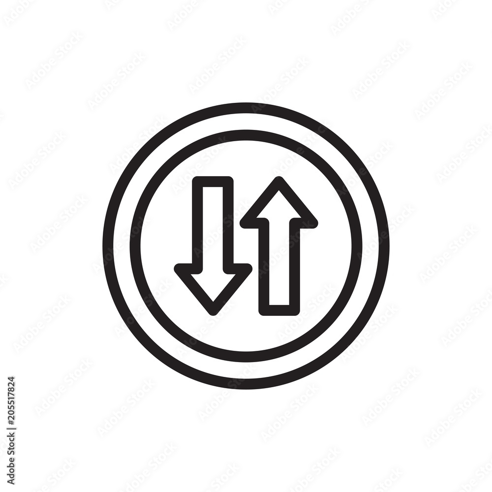 two way sign, road sign outline vector icon. Modern simple isolated sign. Pixel perfect vector illustration for logo, website, mobile app and other designs two way sign, road sign outline vector icon. Modern simple isolated sign. Pixel perfect vector illustration for logo, website, mobile app and other designs