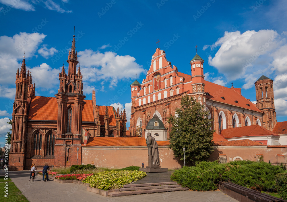 Vilnius is the capital and the main city of Lithuania. The Old Town is part of the Unesco World Heritage. Here a pictures of the St. Anne Cathedral, one of the main landmarks