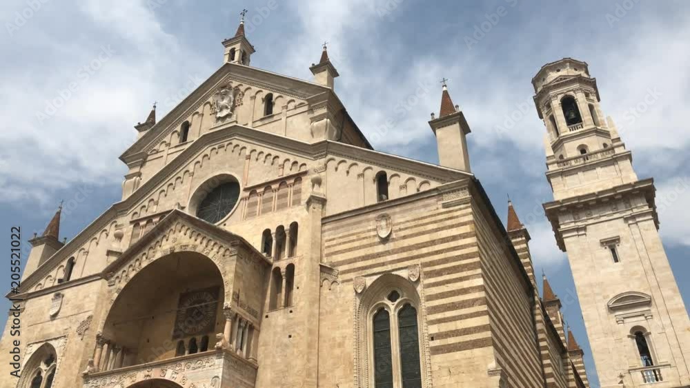 Verona Cathedral. It is a Roman Catholic cathedral in Verona, northern Italy, dedicated to the Blessed Virgin Mary under the designation Santa Maria Matricolare Verona Cathedral. It is a Roman Catholic cathedral in Verona, northern Italy, dedicated to the Blessed Virgin Mary under the designation Santa Maria Matricolare