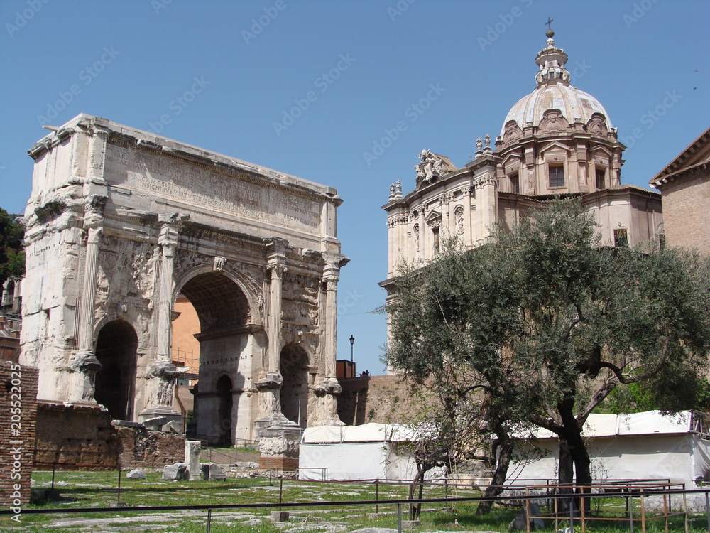 Fototapeta premium Forum historique de rome