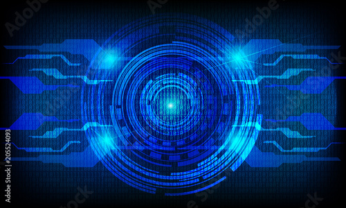 Abstract Security Communication Hi Technology Idea Concept With Binary Digital Code Vector Background