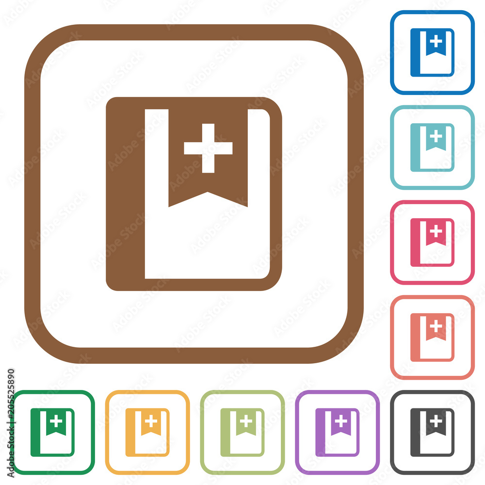 Fototapeta premium Bookmark simple icons