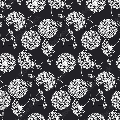 Black and white abstract da...