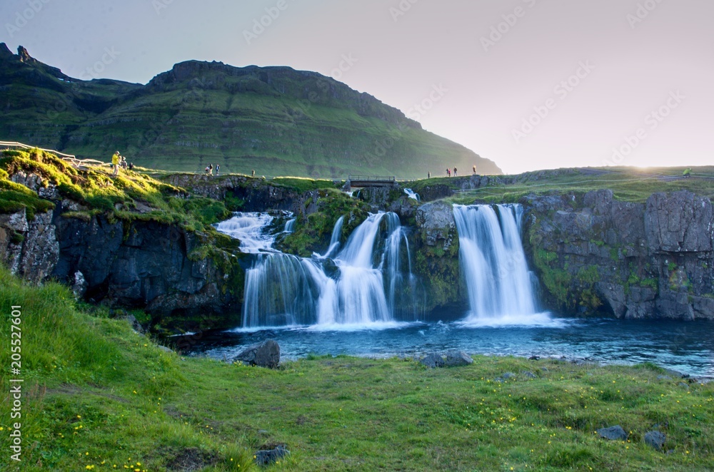 Waterfalls near Mount Kirkjufell
