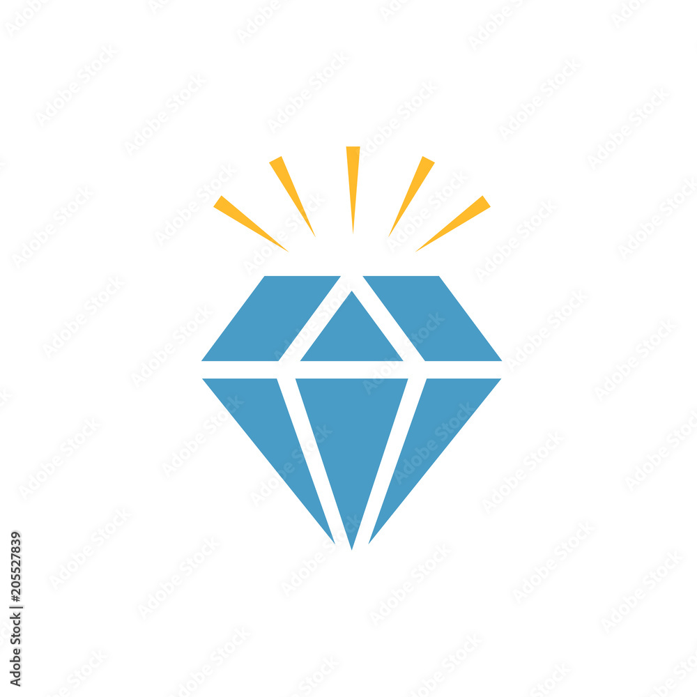 Diamond Icon Vector. Simple flat symbol. Perfect pictogram illustration on white background. Diamond Icon Vector. Simple flat symbol. Perfect pictogram illustration on white background.