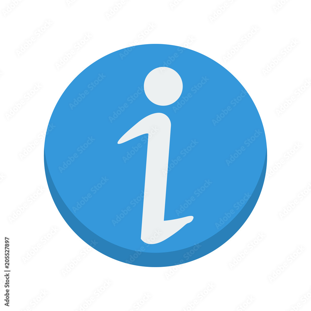 Info sign on hand icon, vector illustration. Flat design style Info sign on hand icon, vector illustration. Flat design style