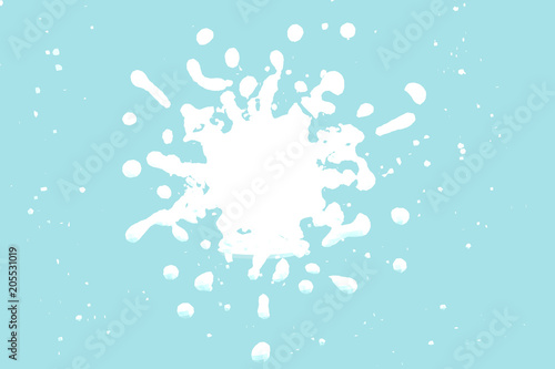 White watercolor splash